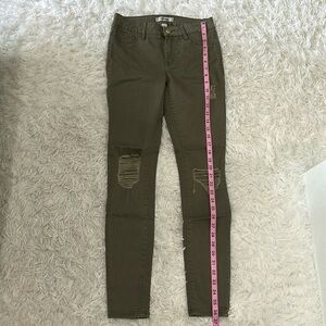 Army green jeans